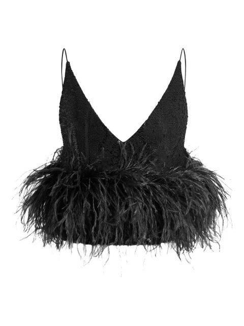16Arlington lace feather poppy top - Black - zdjęcie produktu nr 1