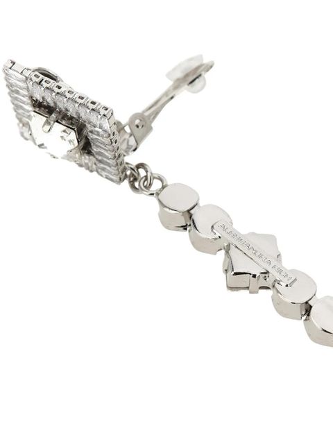 Alessandra Rich crystal-embellished drop earrings - Silver