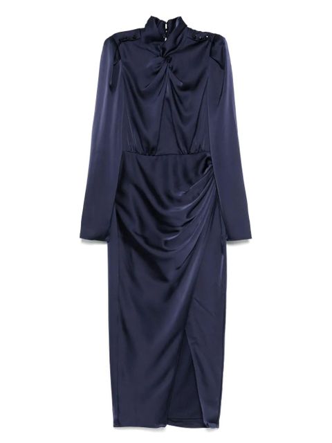 Self-Portrait gathered dress - Blue - zdjęcie produktu nr 1