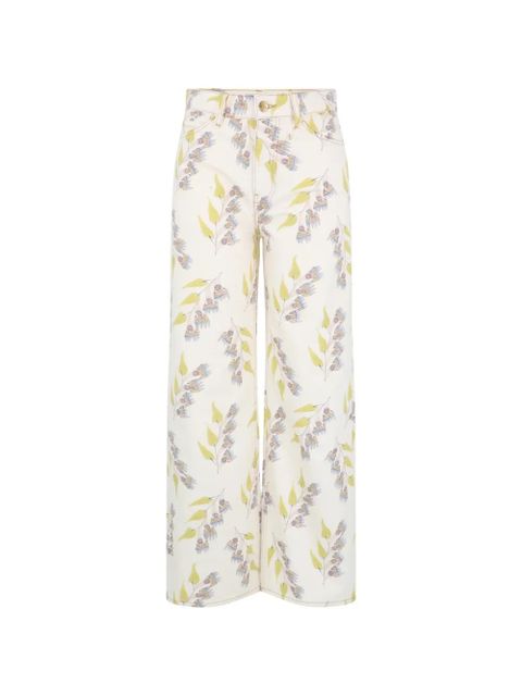 Ulla Johnson Willow wide-leg floral-print jeans - Neutrals - zdjęcie produktu nr 1