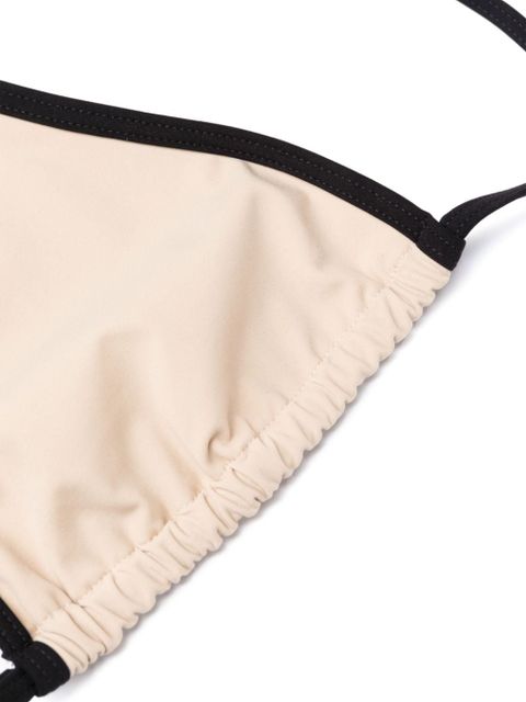 TOTEME Stripe Tie bikini top - Neutrals - zdjęcie produktu nr 2