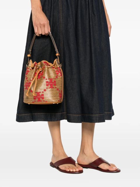 Tory Burch monogram-pattern bucket bag - Neutrals - zdjęcie produktu nr 2