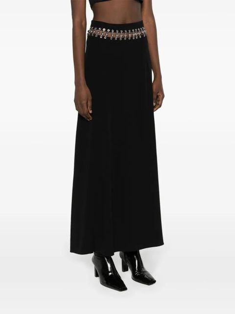 Rabanne high-waist maxi skirt - Black