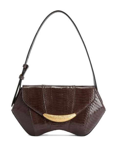 Giuseppe Zanotti snakeskin shoulder bag - Brown - zdjęcie produktu nr 1