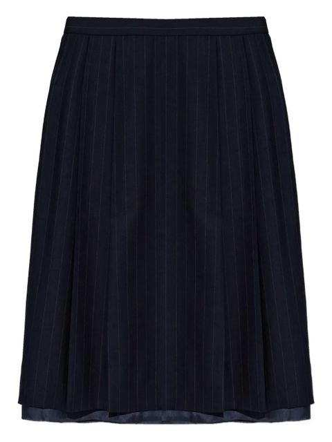 Maison Margiela pinstripe-pattern midi skirt - Blue - zdjęcie produktu nr 1