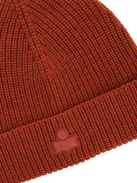 ISABEL MARANT ribbed logo beanie - Red - zdjęcie produktu nr 2