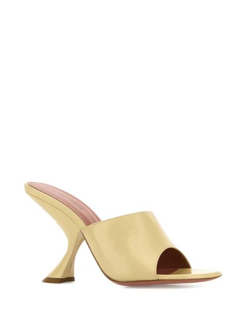 Amina Muaddi 90mm sculpted heel open-toe mules - Gold - zdjęcie produktu nr 2