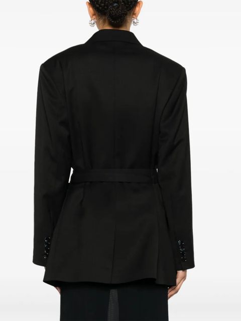 Acne Studios double-breasted herringbone blazer - Black - zdjęcie produktu nr 2