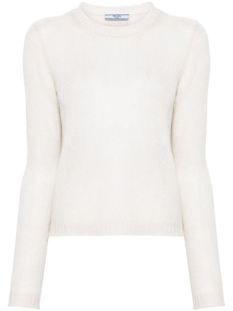 Prada crew-neck cashmere jumper - White - zdjęcie produktu nr 1
