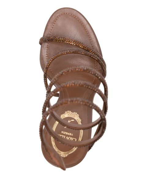 René Caovilla 120mm Margot sandals - Brown