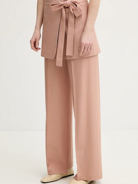 AERON spodnie HURAA damskie kolor pomarańczowy szerokie high waist PA330474 - zdjęcie produktu nr 1