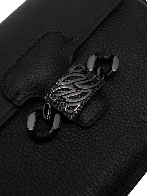 Casadei Mia leather crossbody bag - Black