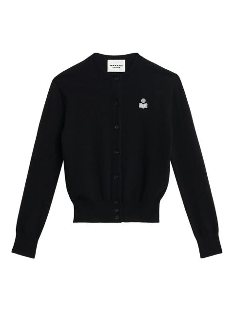 MARANT ÉTOILE Mona embroidered cardigan - Black - zdjęcie produktu nr 1