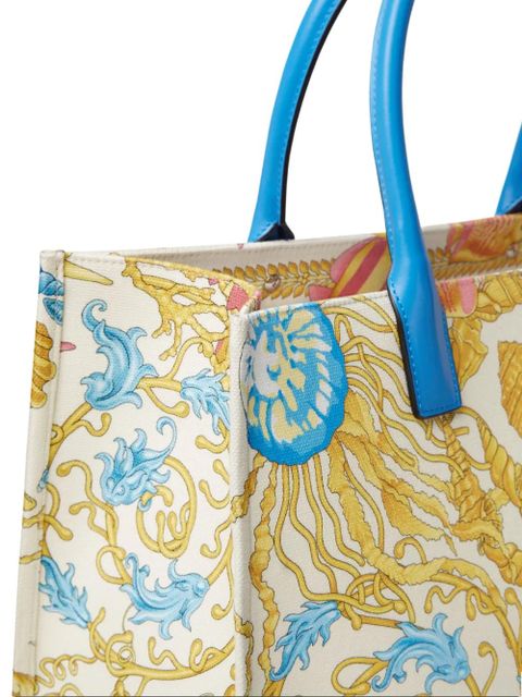 Versace Underwater Barocco-pattern tote bag - White - zdjęcie produktu nr 2