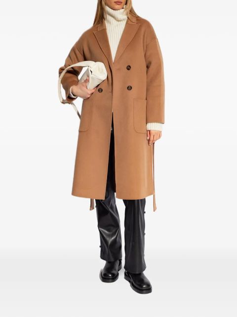 ANINE BING Dylan belted double-breasted coat - Brown - zdjęcie produktu nr 2