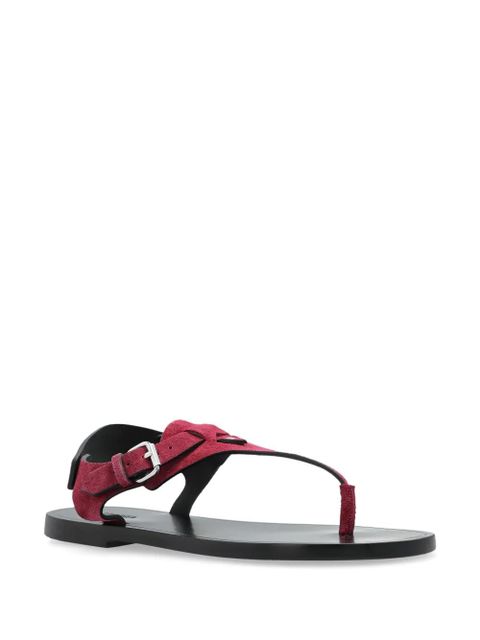 ISABEL MARANT suede sandals - Red