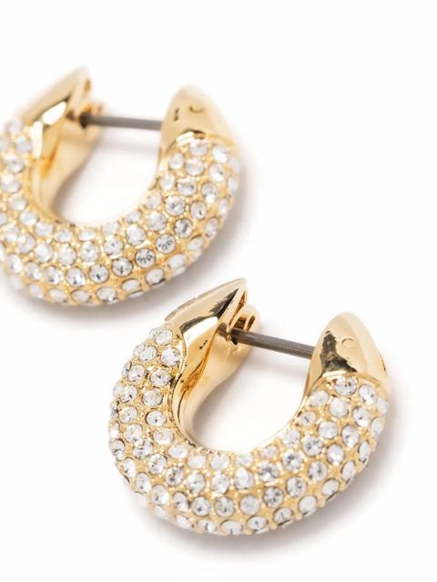 Swarovski Dextera crystal-embellished hoop earrings - Gold