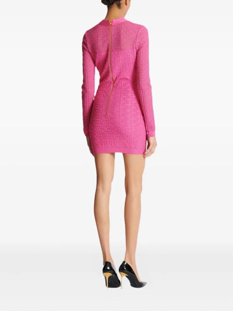 Balmain PB Labyrinthe mini dress - Pink