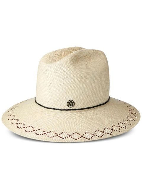 Maison Michel New Liana straw cloche hat - White - zdjęcie produktu nr 1
