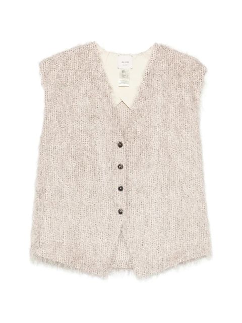 Alysi button V-neck tank top - Neutrals - zdjęcie produktu nr 1