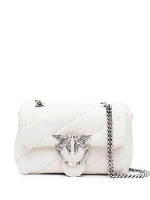 PINKO quilted sheepskin shoulder bag - White - zdjęcie produktu nr 1