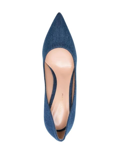 Gianvito Rossi Gianvito 85mm denim pumps - Blue
