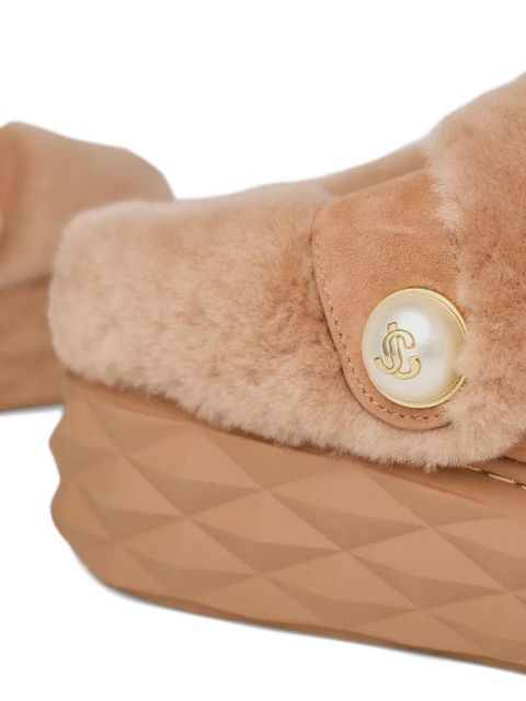 Jimmy Choo Diamond Maxi slippers - Brown