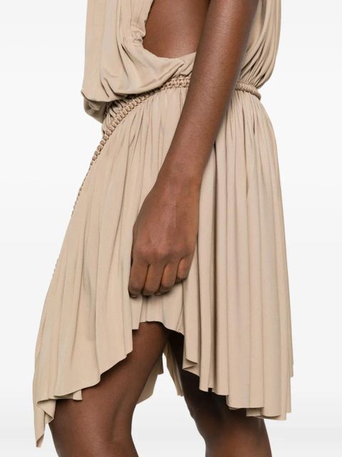 Christopher Esber Shibari ruched midi dress - Neutrals