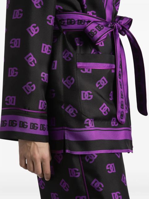 Dolce & Gabbana DNA DG logo-print shirt - Black