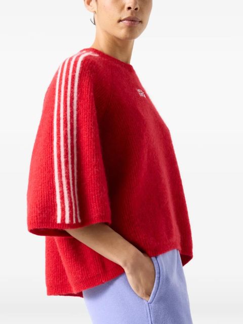 American Vintage striped-sleeve vitow top - Red