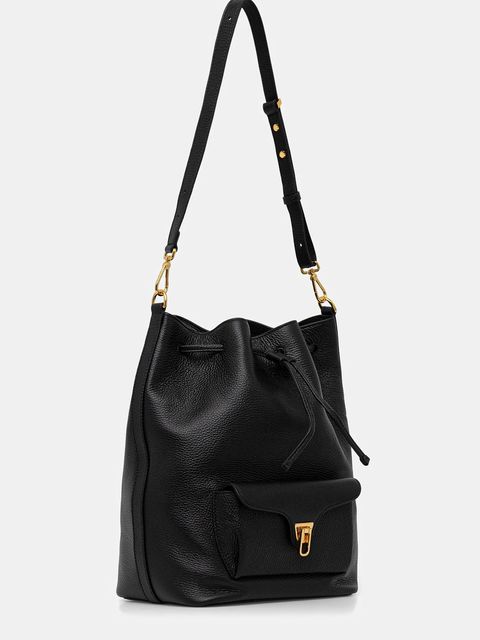 Coccinelle torebka skórzana kolor czarny E1.TFK.23.01.01