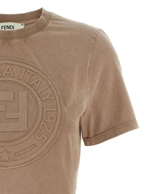 FENDI 3D Roma t-shirt - Brown