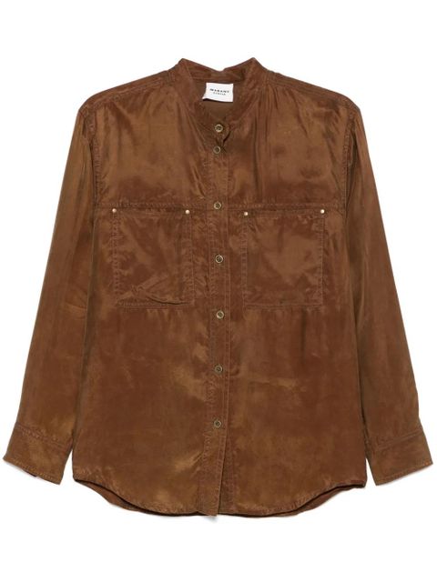MARANT ÉTOILE Zetta shirt - Brown - zdjęcie produktu nr 1