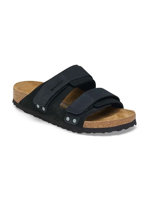 Birkenstock klapki zamszowe Uji damskie kolor czarny 1024832 - zdjęcie produktu nr 2