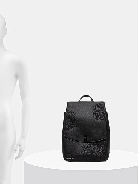 Desigual plecak SIERRA SUMY MINI STR damski kolor czarny mały gładki 25WAKP19