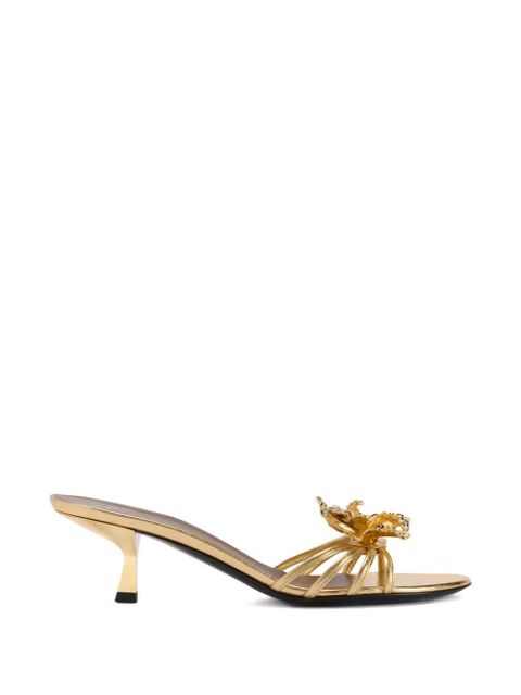 Giuseppe Zanotti orchid-motif sandal - Gold - zdjęcie produktu nr 1