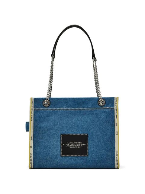 Marc Jacobs The Tote Bag chain-link denim tote bag - Blue - zdjęcie produktu nr 2