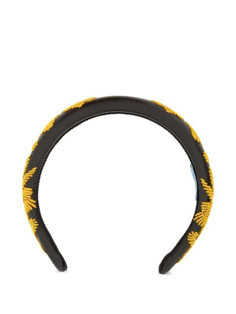 Prada embroidered hairband - Black - zdjęcie produktu nr 1
