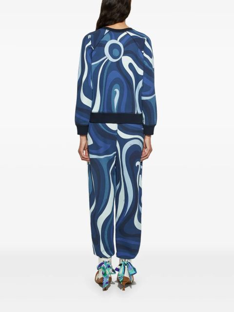 PUCCI Marmo-print sweatshirt - Blue