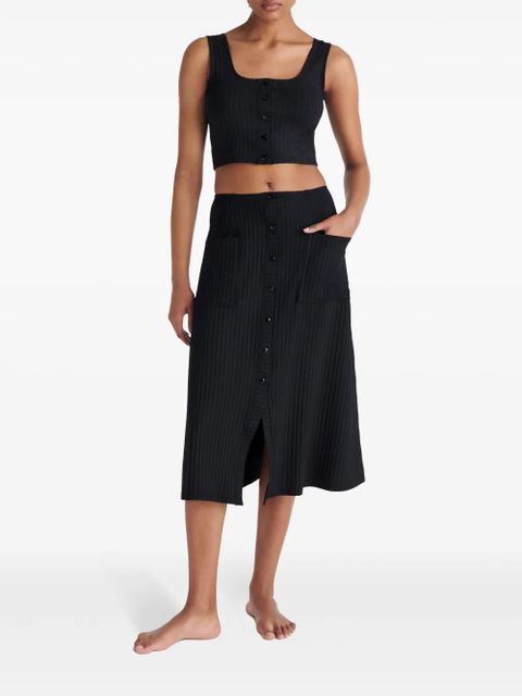ERES Copacabana ribbed midi skirt - Black - zdjęcie produktu nr 2