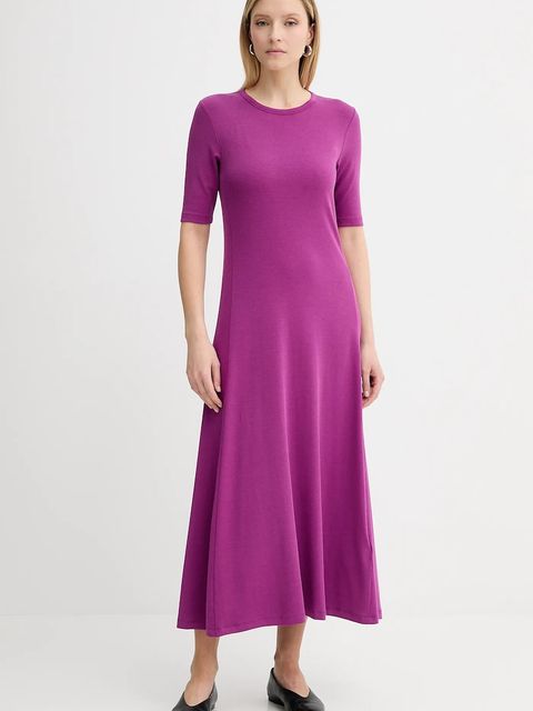 Marc O'Polo sukienka kolor różowy maxi prosta 506300459071