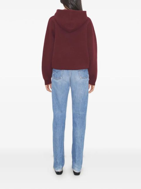 Tory Burch cropped pony hoodie - Red