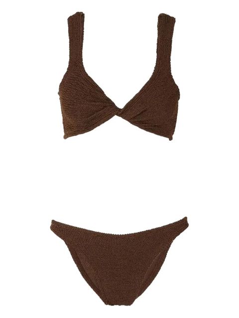 Hunza G Juno twist-detail bikini - Brown - zdjęcie produktu nr 1