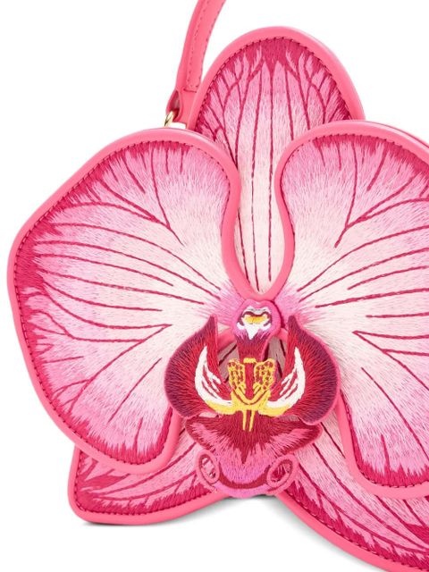 JW Pei Flora orchid-embroidered tote bag - Pink