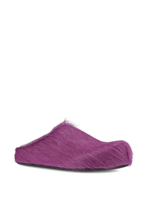 Marni Fussbett slip-on mules - Purple