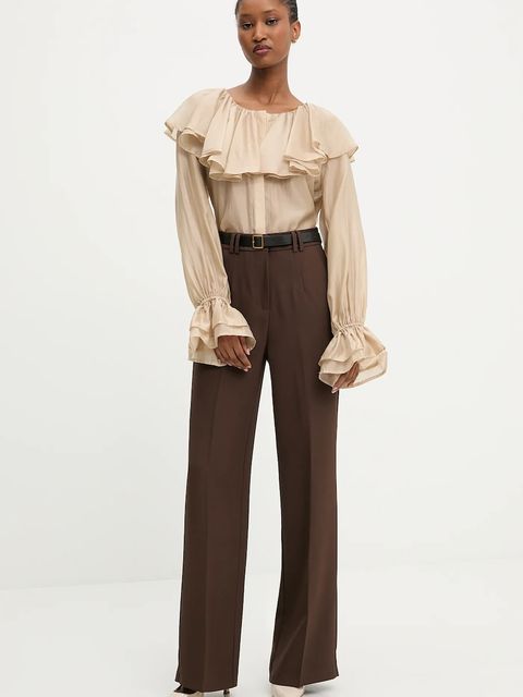 Answear.LAB bluzka damska kolor beżowy gładka - zdjęcie produktu nr 2