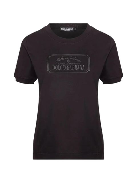 Dolce & Gabbana logo-embroidery T-shirt - Black - zdjęcie produktu nr 1