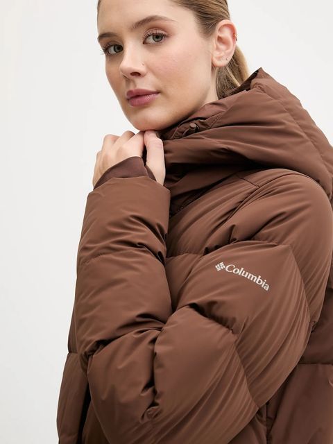 Columbia kurtka puchowa Amaze Puff kolor brązowy zimowa 2134894