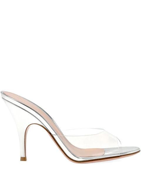 Gianvito Rossi round-toe heeled sandals - White - zdjęcie produktu nr 1