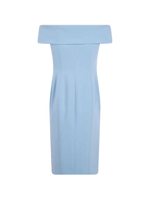 Lauren Ralph Lauren off-shoulder slit-detail dress - Blue - zdjęcie produktu nr 2